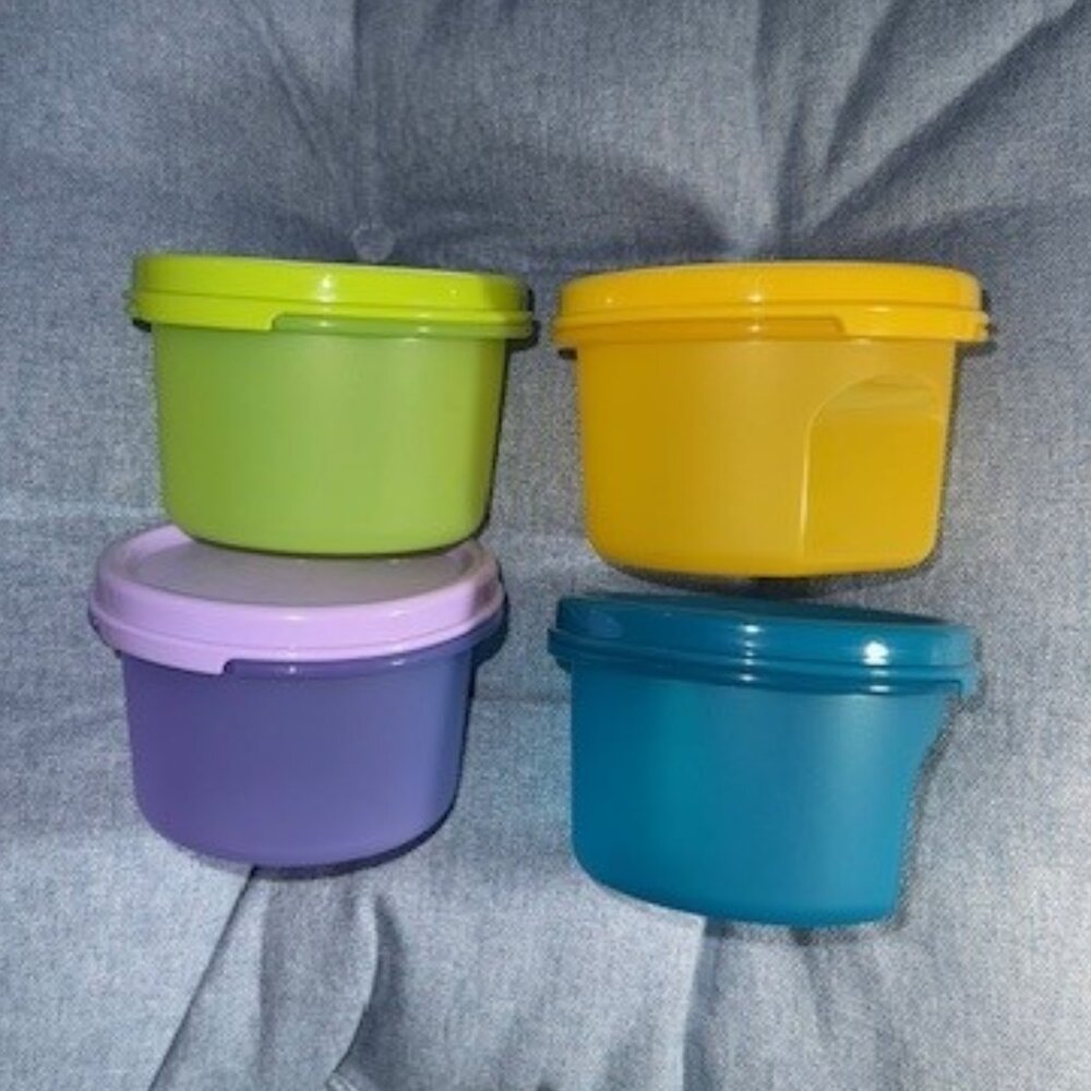 Tupperware Multi-Coloured Modular Mates Round 1 4pc Set